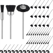 120 Pcs Wire Brushes Set Steel Wheels Pen for Rota