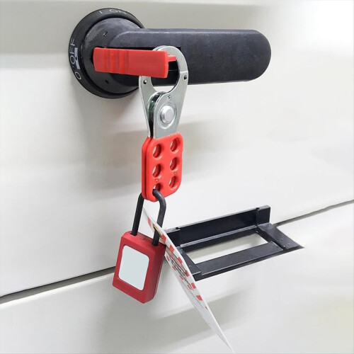 8 Pack Lock Out Tag Hasp,Tamper-Proof Lockout Padl 1
