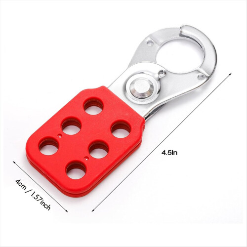 8 Pack Lock Out Tag Hasp,Tamper-Proof Lockout Padl 2