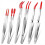 6 Pieces Tweezers with Rubber Tips -Lock PVC Coate 1