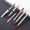 6 Pieces Tweezers with Rubber Tips -Lock PVC Coate 6