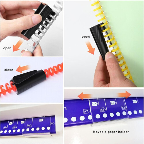 Hand Push Binder, 30 Hole Binder Machine, Coil Hom 1