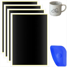 4PCS Laser Engraving Marking Paper Black with Scra