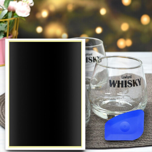 4PCS Laser Engraving Marking Paper Black with Scra 1