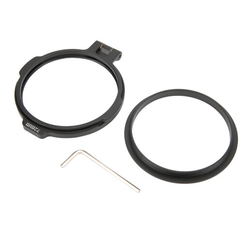Durable Aluminium Lens Filter Holder 72mm Quick Switch Adapter Ring 1