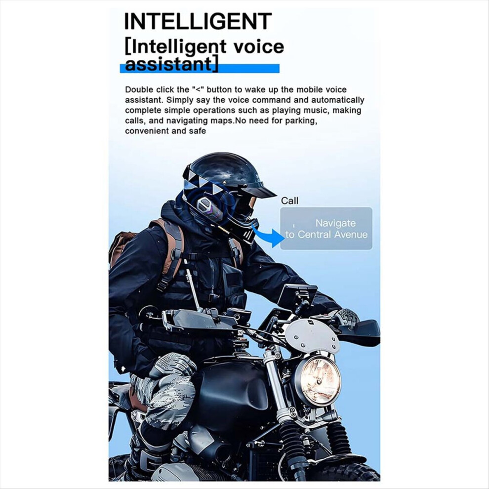 Semoic Lx5 Motorcycle Helmet Headphones Mesh Intercom For