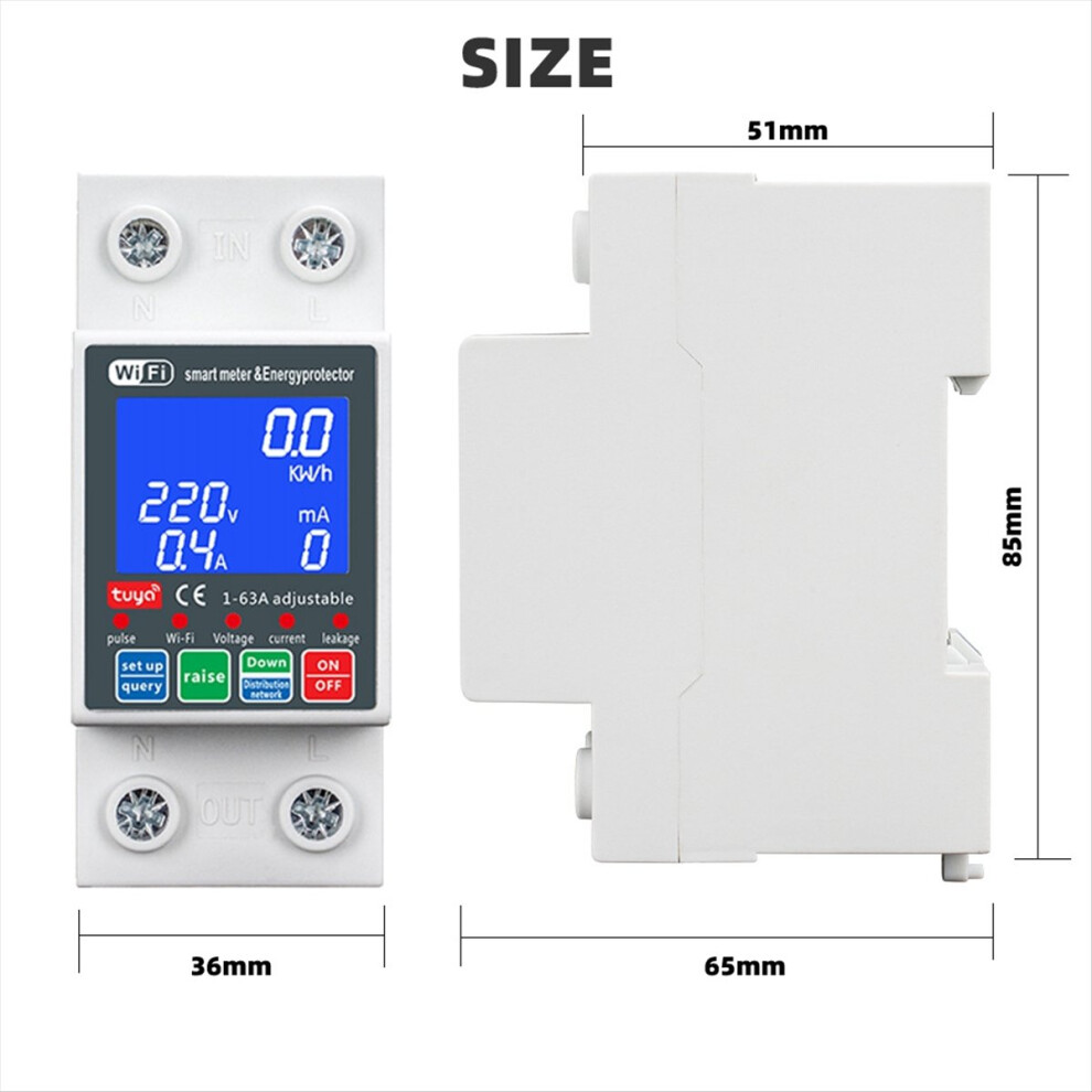 New Wtdzw-63A Smart Pv Circuit Breaker Tuya 220V V 4853967086985