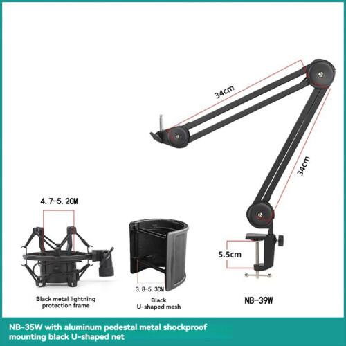 Mic Arm Stand for Recording,Podcasting,Adjustable 1