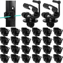 25pcs Z Pin Lock T Post Insulator Black for Farmer