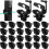 25pcs Z Pin Lock T Post Insulator Black for Farmer 2