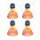 4Pcs Luminous Badminton Balls LED Foamed Plastic S 1