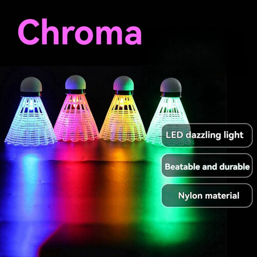 4Pcs Luminous Badminton Balls LED Foamed Plastic S 1