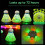 4Pcs Luminous Badminton Balls LED Foamed Plastic S 8