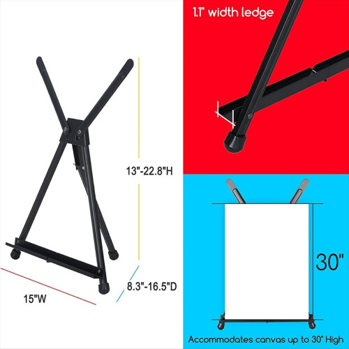 1Pcs Tabletop Easels, Metal Easel Stand for Painti 1