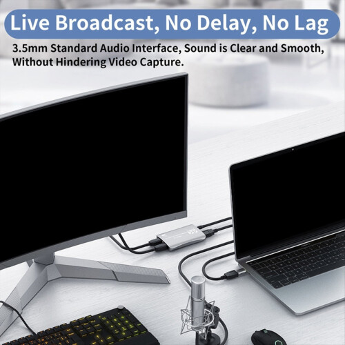 4K -Compatible Video Capture Card Loop Out for Gam 1