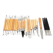 Clay Tools Kit For Polymer Clay, Ceramics Clay Sculpting Tools Double Sided Design Air Dry Clay Tool Set With Wood Handle Fine Detail Sculpting Ideal