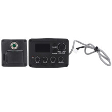 Digitales Stimmgerät mit 4-Band-Equalizer, LCD-Display, chromatischem Tuner und Gitarrenverstärker mit Bass-, Mitten- und Höhenregelung sowie