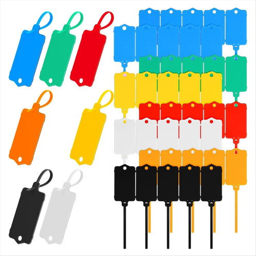 200PCS Plastic Shipping Tags,1.46x2.48Inch, Hangin