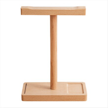 T-Shape Wooden Headset Stand - Desk Headphone Hold
