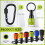 12Pcs Bit Holder Key Chain 1/4Inch Hex Shank Screw 4