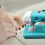 Portable Sewing Machine Plastics Pink/Blue/Red Hom 5