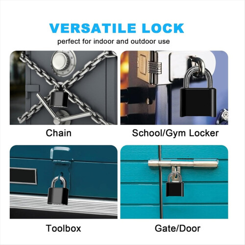 4-Digit Combination Lock Outdoor Padlock Waterproo 2