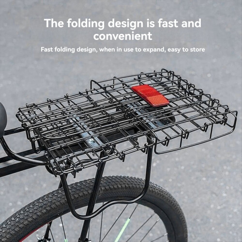Bike Basket Front/Back, Folding with Detachable Li 2