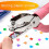 2-Pack Handheld Hole Punch Set, Single Punch, Hear 7