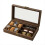 Watch Box Organizer - Brown Tabletop Holder with J 1