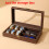 Watch Box Organizer - Brown Tabletop Holder with J 4