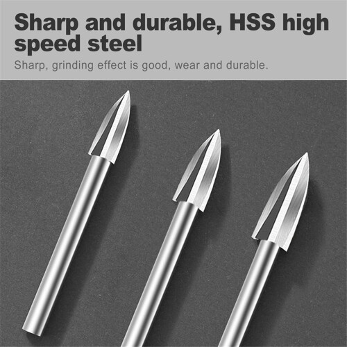 5 PCS Wood Carving Drill Bits Set, 1/8In Shank Rot 2