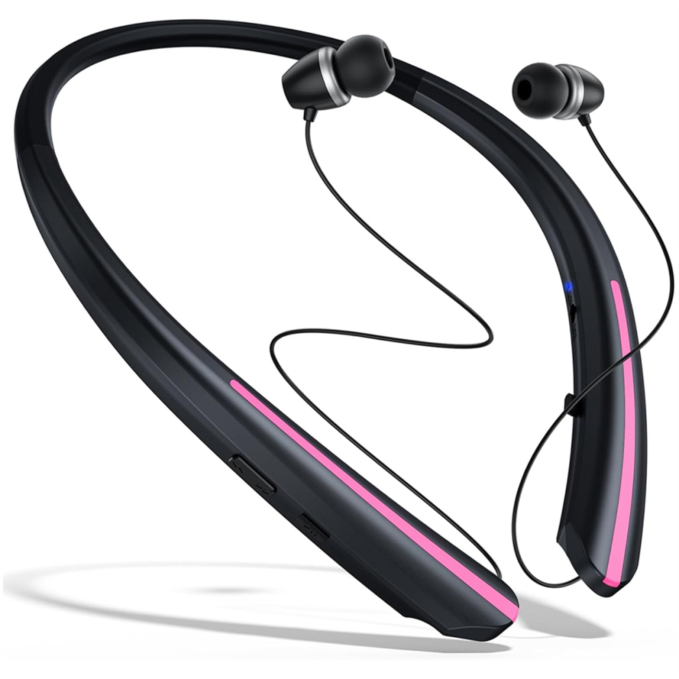 Neckband Wireless Bluetooth Earphones, Retractable 4853967098537