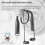 Y10 Wireless Neckband Earphones with Microphone in 3