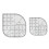 Non Slip Curved Corner Cutter Ruler DIY Crafts Pat 1