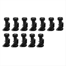 12 Pack Black Cabinet Leveler Legs Furniture Adjus