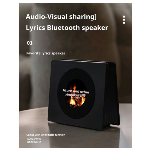 Bluetooth Speaker with White Noise Retro Turntable 2