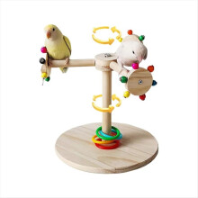 Bird Perch Stand Stick Toy for Sparrow Rotating Wi