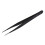 Black Metal Straight Tip Tweezer 1