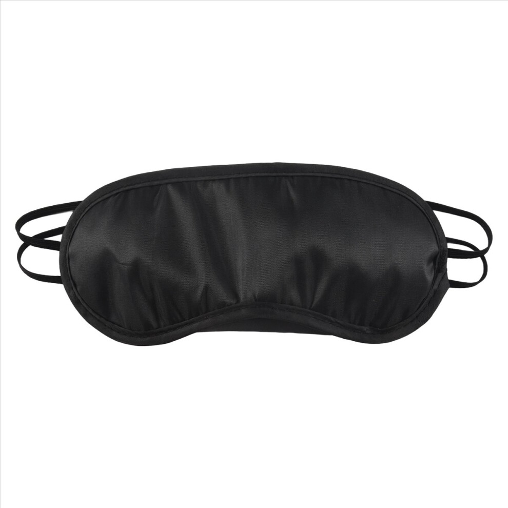 Semoic Black Sleep Mask Eye Mask Blindfold Travel Nylon 1