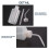 250mL 8OZ Capacity Tattoo Wash Clear White Plastic 7