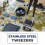 Anti-static Flat Square Tip Stainless Steel Straig 5
