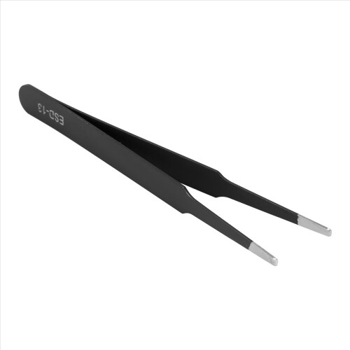Anti-static Flat Square Tip Stainless Steel Straig 2