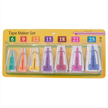 Set of 7 Size Fabric Bias Tape Makers 6-25MM Bindi