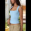 Women'S Square Neck Sleeveless Tank Tops M 7