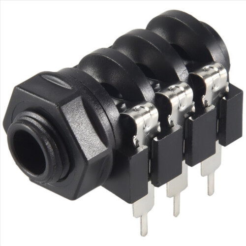 1/4" 6.5mm Stereo Audio PCB Panel Mount Headphone 1
