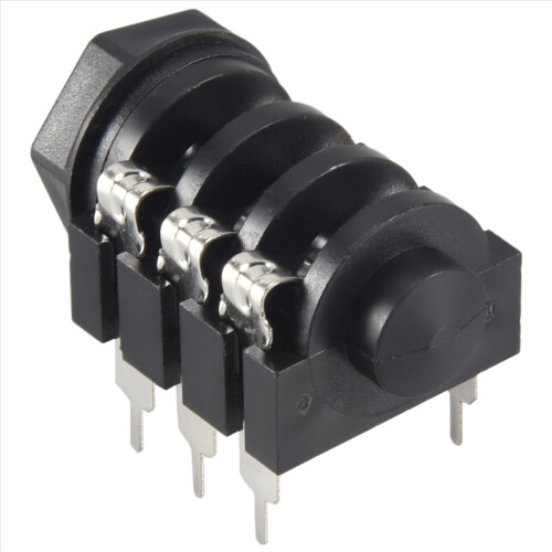 1/4" 6.5mm Stereo Audio PCB Panel Mount Headphone 2