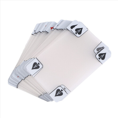 Transparent Plastic Waterproof Poker Novelty Inde 2