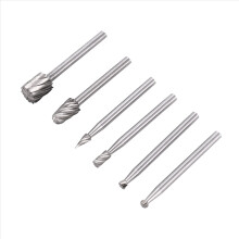 6PCS HSS Rotary Multi Tool Burr Routing Router Bit