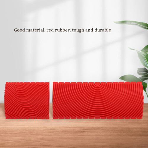 2PCS 3 Inch 6 Imitation Wood Grain Paint Roller Br 2