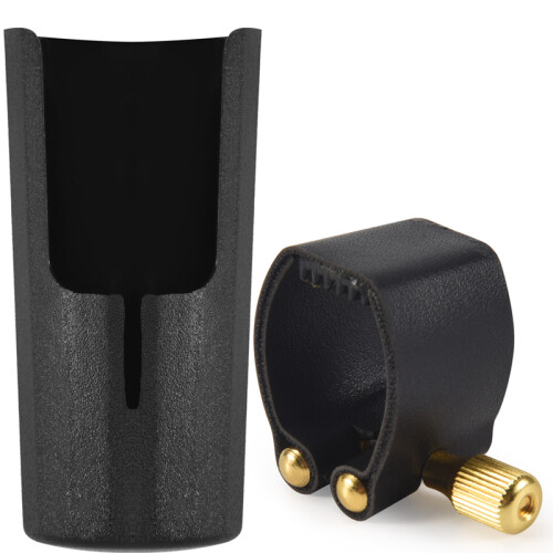 Plastic clarinets Nozzle cap with PU ligature Blac 2